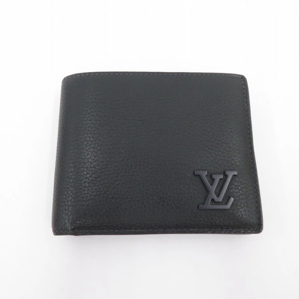 LOUIS VUITTON Portefeuille Marco Aerogram Bi fold Wallet Black